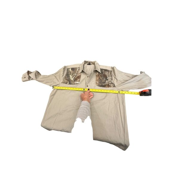 Gander Mountain Guide Series Real Tree Shirt Men XL Hunting Shooting Camo Khaki - Picture 9 of 12